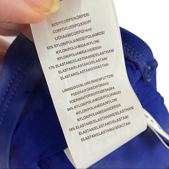 Trina Turk Paradise Bandeau Lace-Up One-Piece Swim Size 2 - Picture 8 of 11